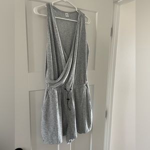 Light Gray Activewear Romper